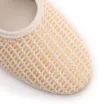 Sapatilha Off White Alt Ráfia Tramada Fivela Dourada - imagem 6