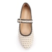 Sapatilha Off White Alt Rafia Tramado Fivela Bicolor - imagem 5