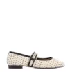 Sapatilha Off White Alt Rafia Tramado Fivela Bicolor - imagem 2