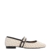 Sapatilha Off White Alt Rafia Tramado Fivela Bicolor - imagem 2