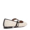 Sapatilha Off White Alt Rafia Tramado Fivela Bicolor - imagem 3