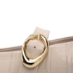 Sapatilha Off White Couro Croco Fivela Dourada - imagem 7