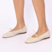 Sapatilha Off White Couro Elástico - imagem 2