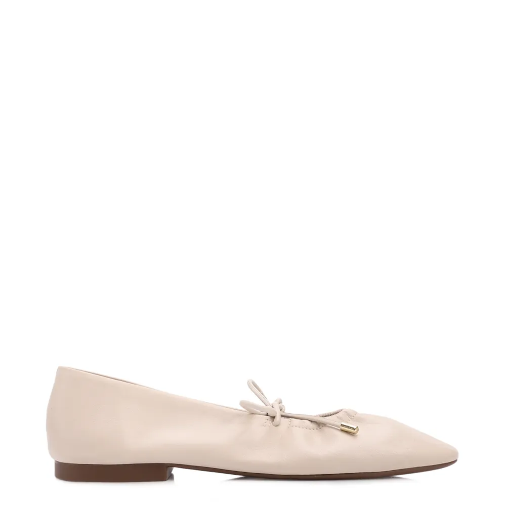 Sapatilha Off White Couro Elástico - imagem 3