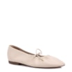 Sapatilha Off White Couro Elástico - imagem 1