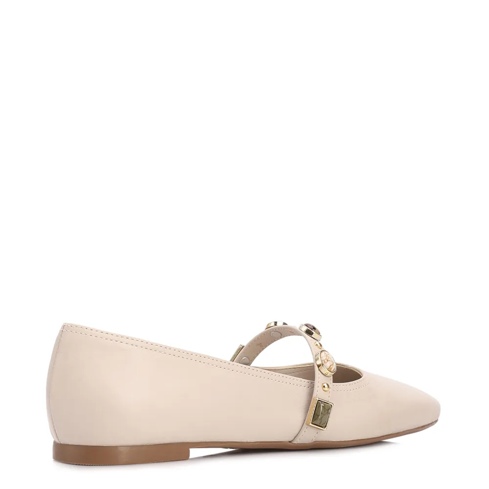 Sapatilha Off White Couro Pedras - imagem 3