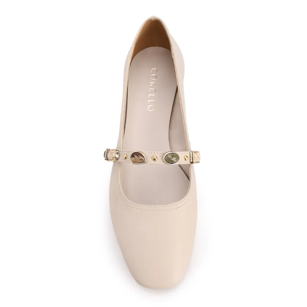 Sapatilha Off White Couro Pedras - imagem 5