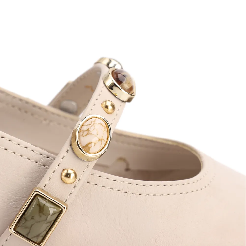 Sapatilha Off White Couro Pedras - imagem 7