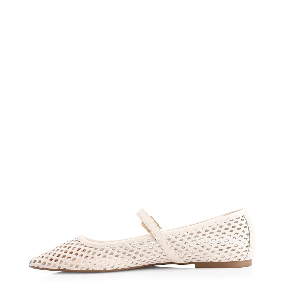 Sapatilha Off White Couro Tira Perfuro - foto 4