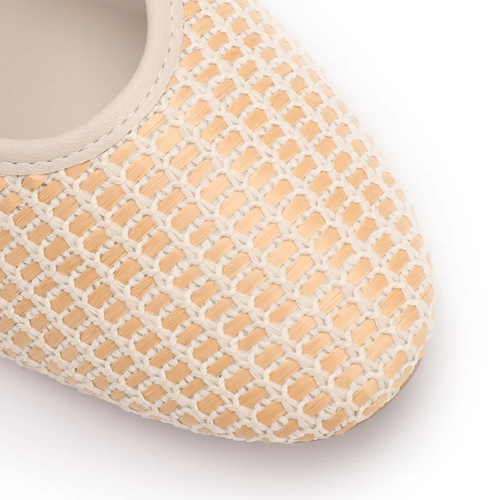Sapatilha Off White Ráfia/Alt Dupla Tira Fivela - imagem 7