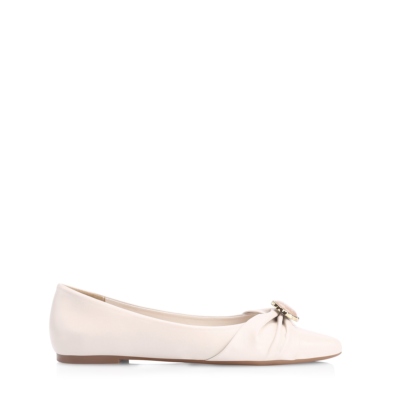 Sapatilha Pedra Couro Off White