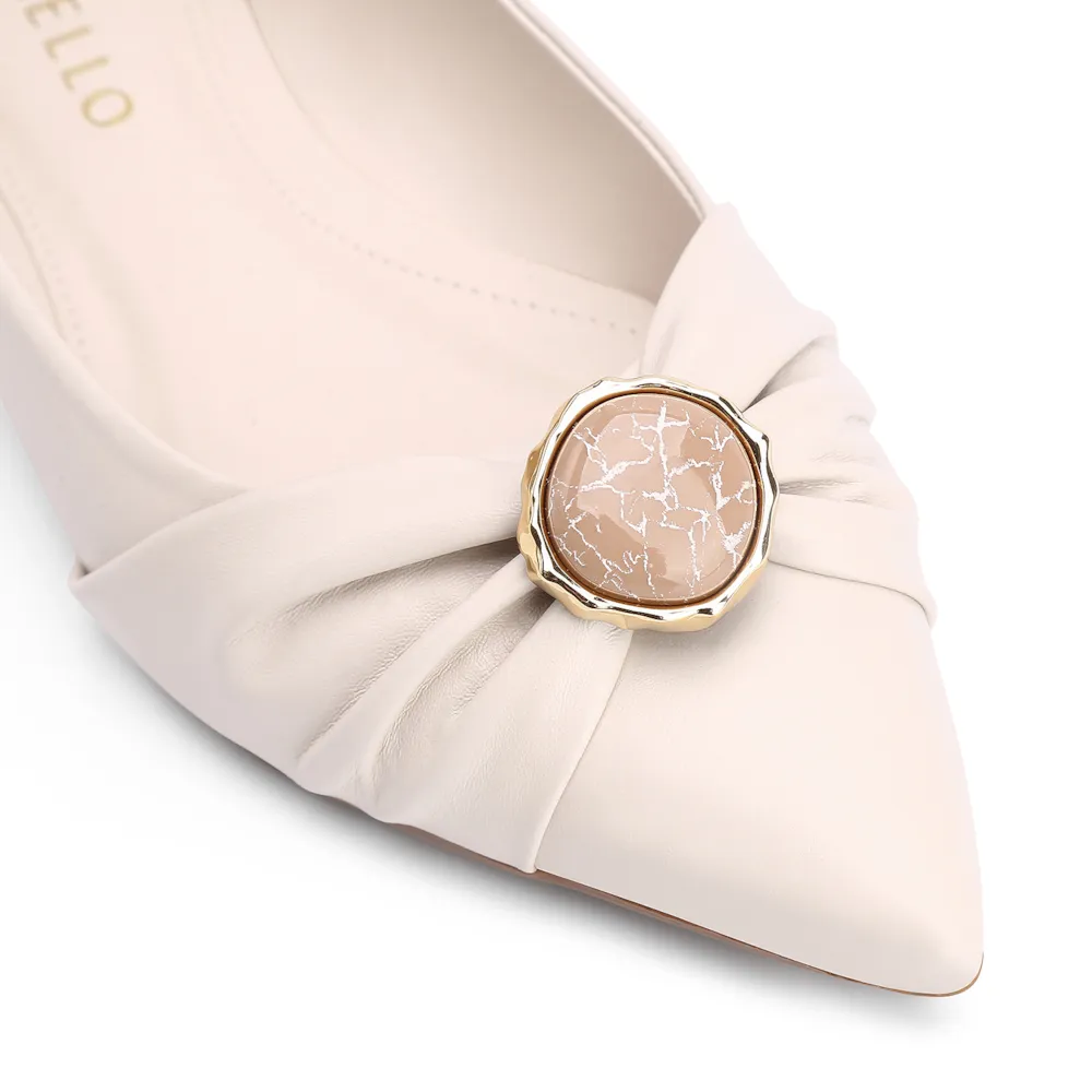 Sapatilha Pedra Couro Off White - imagem 7