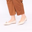 Sapatilha Pedra Couro Off White - imagem 2