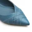 Sapatilha Pesponto Couro Azul - imagem 6