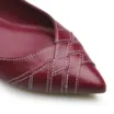 Sapatilha Pesponto Couro Vermelho - imagem 6