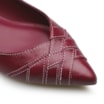 Sapatilha Pesponto Couro Vermelho - imagem 6