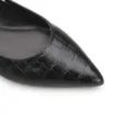 Sapatilha Recortes Croco Preto - imagem 6