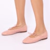 Sapatilha Rosa Couro Elástico - imagem 2