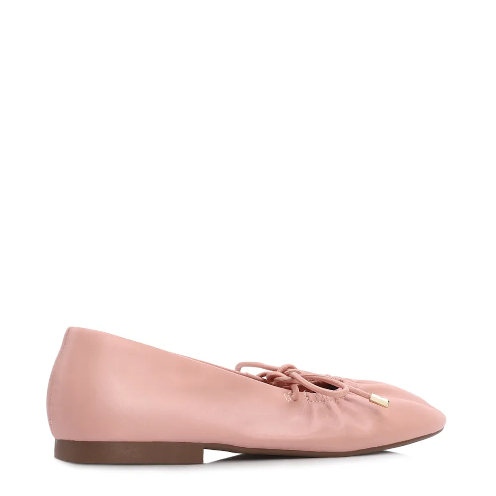 Sapatilha Rosa Couro Elástico - imagem 4