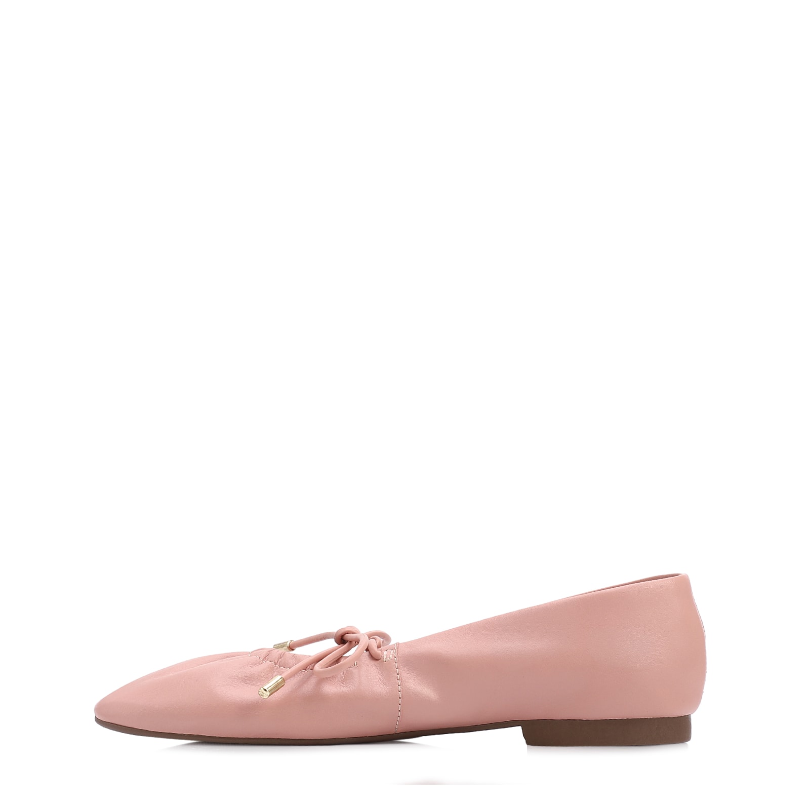 Sapatilha Rosa Couro Elástico