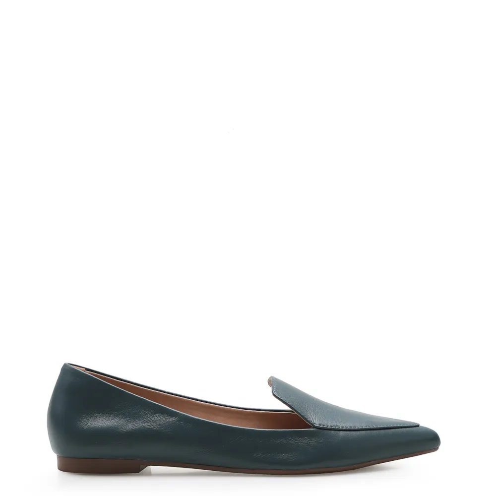 Sapatilha Slipper Couro Azul - imagem 2