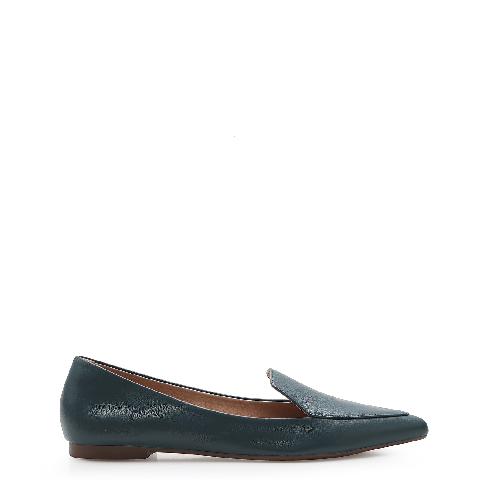 Sapatilha Slipper Couro Azul