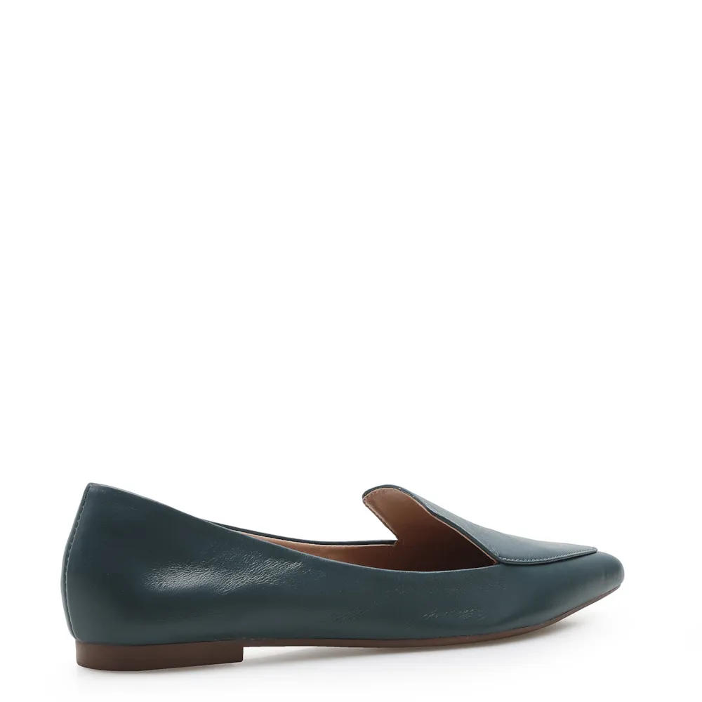 Sapatilha Slipper Couro Azul - imagem 3