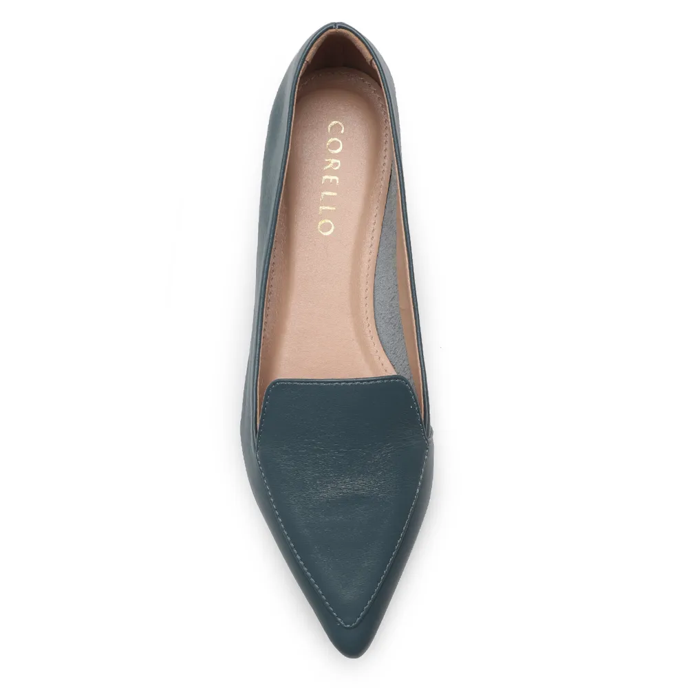 Sapatilha Slipper Couro Azul - imagem 5