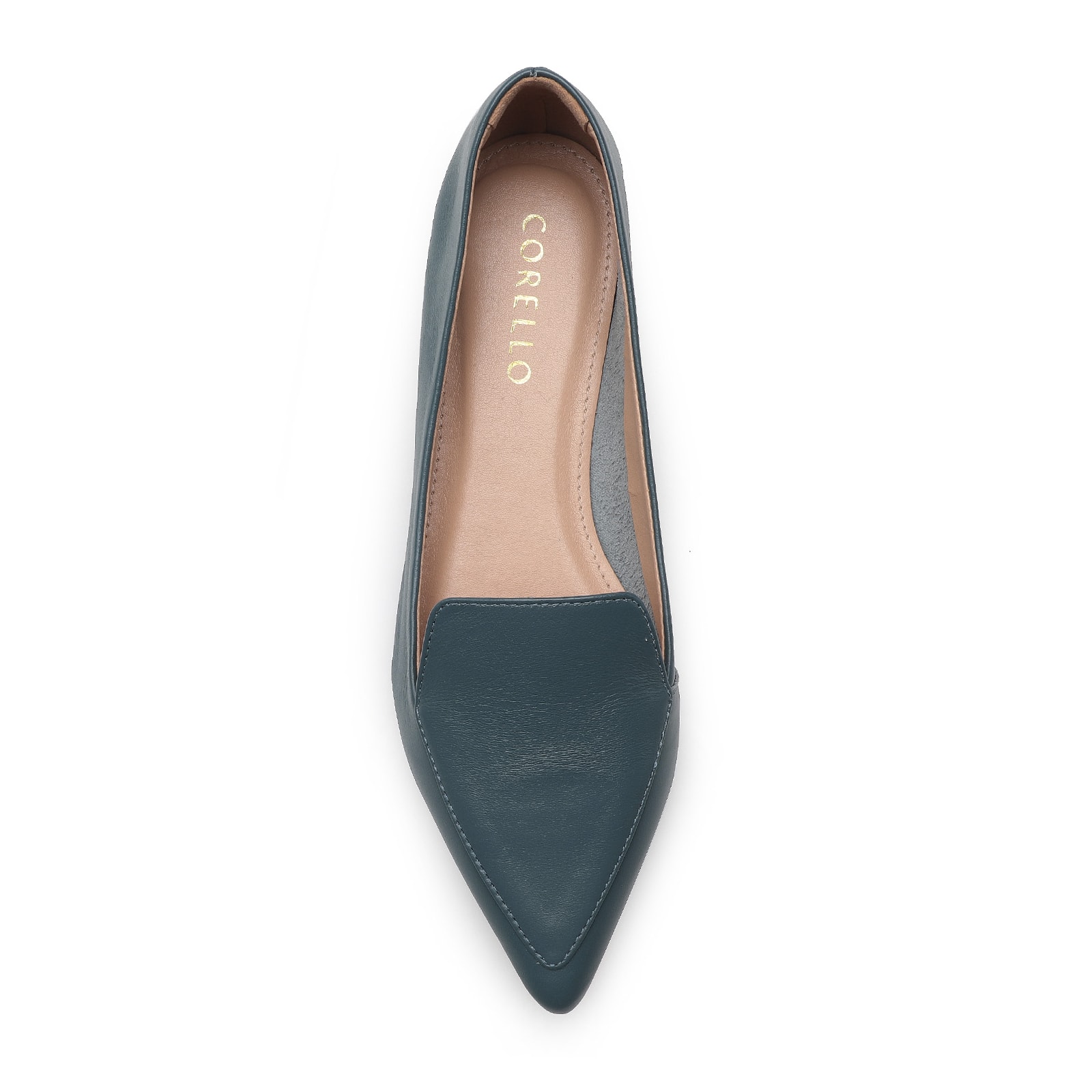 Sapatilha Slipper Couro Azul