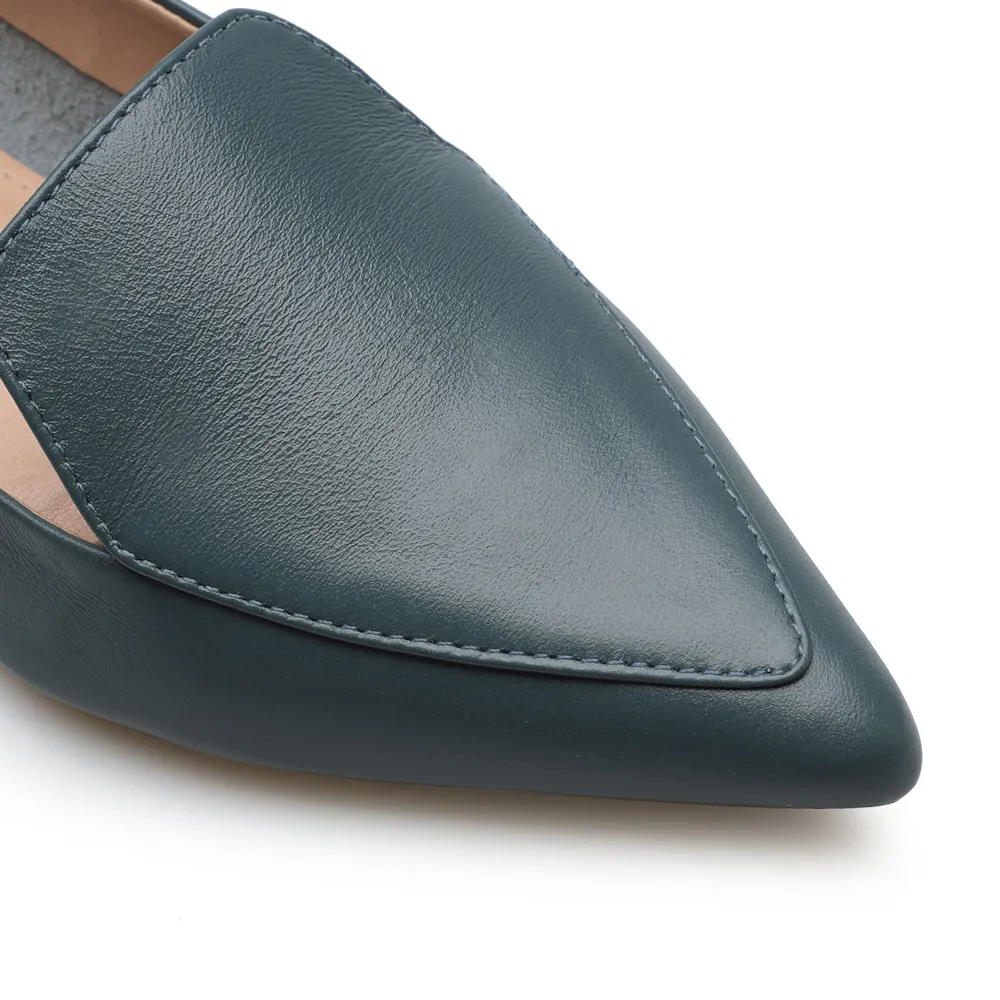 Sapatilha Slipper Couro Azul - imagem 6