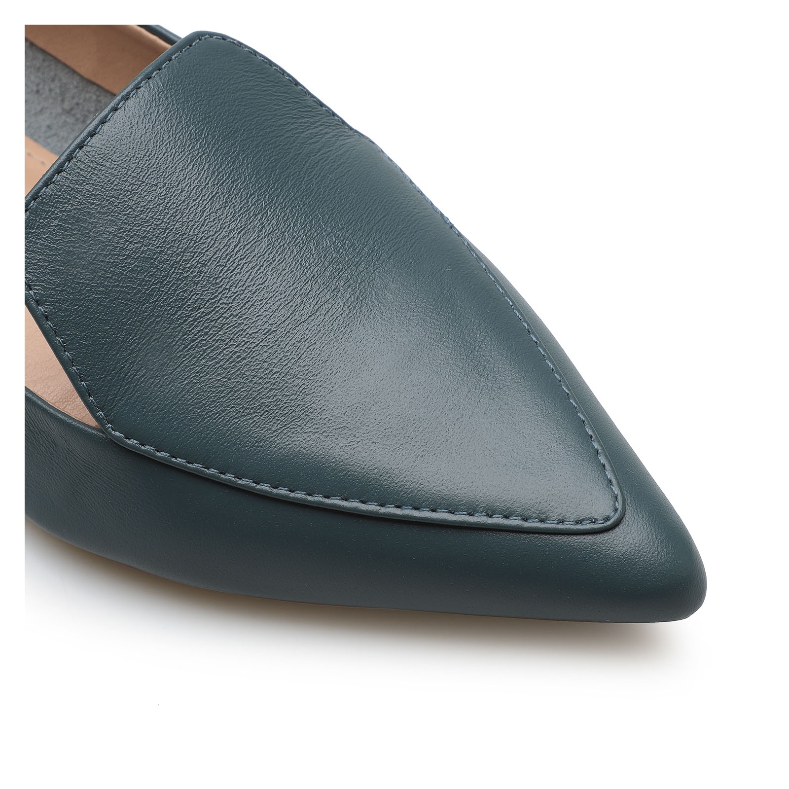 Sapatilha Slipper Couro Azul