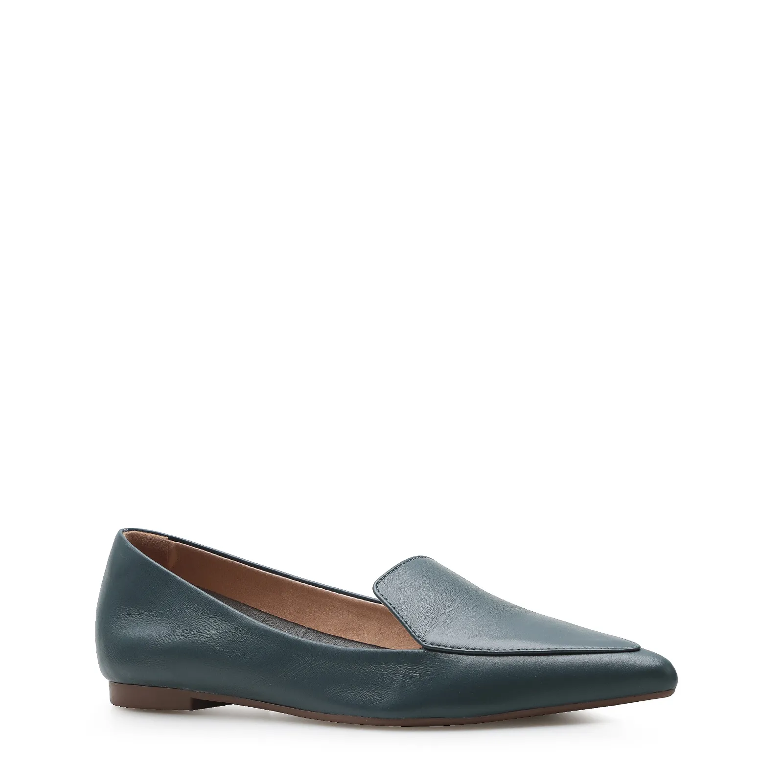 Sapatilha Slipper Couro Azul