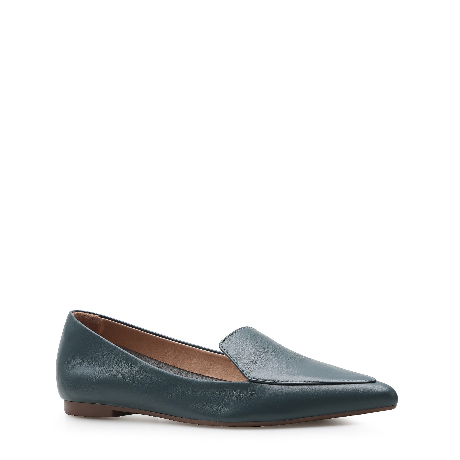 Sapatilha Slipper Couro Azul