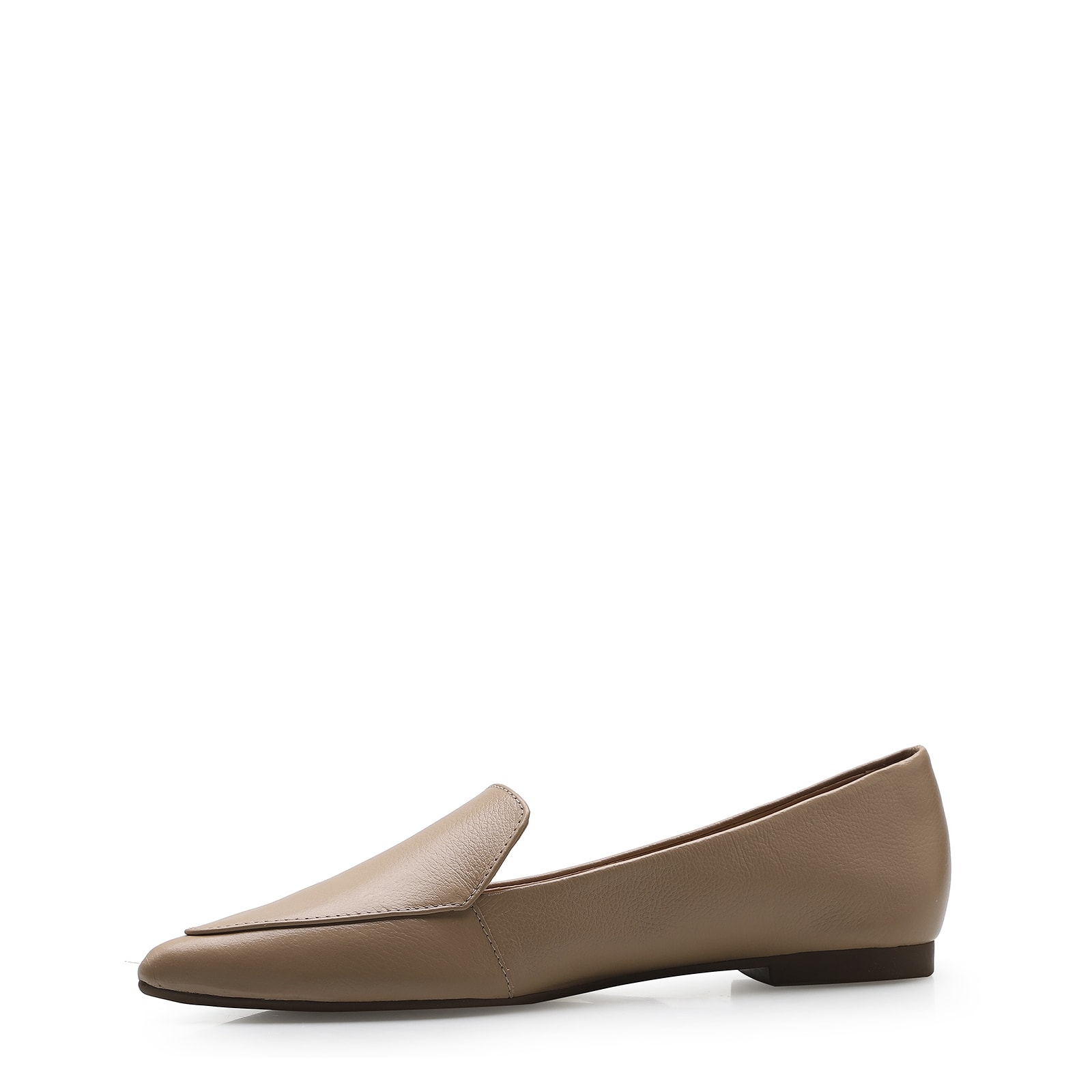 Sapatilha Slipper Couro Bege