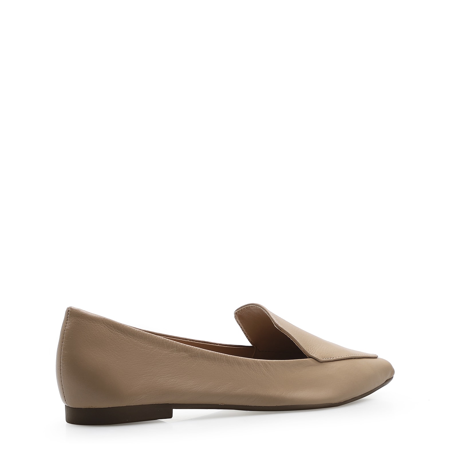 Sapatilha Slipper Couro Bege