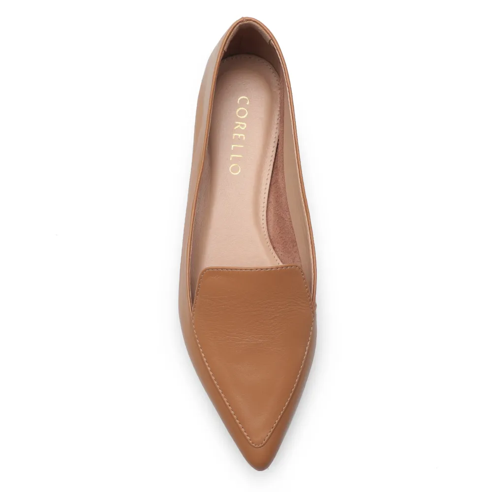 Sapatilha Slipper Couro Caramelo - imagem 5