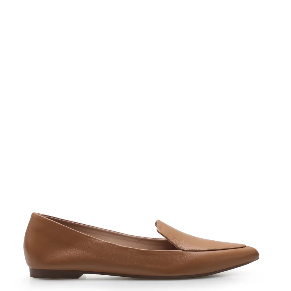 Sapatilha Slipper Couro Caramelo - imagem 2