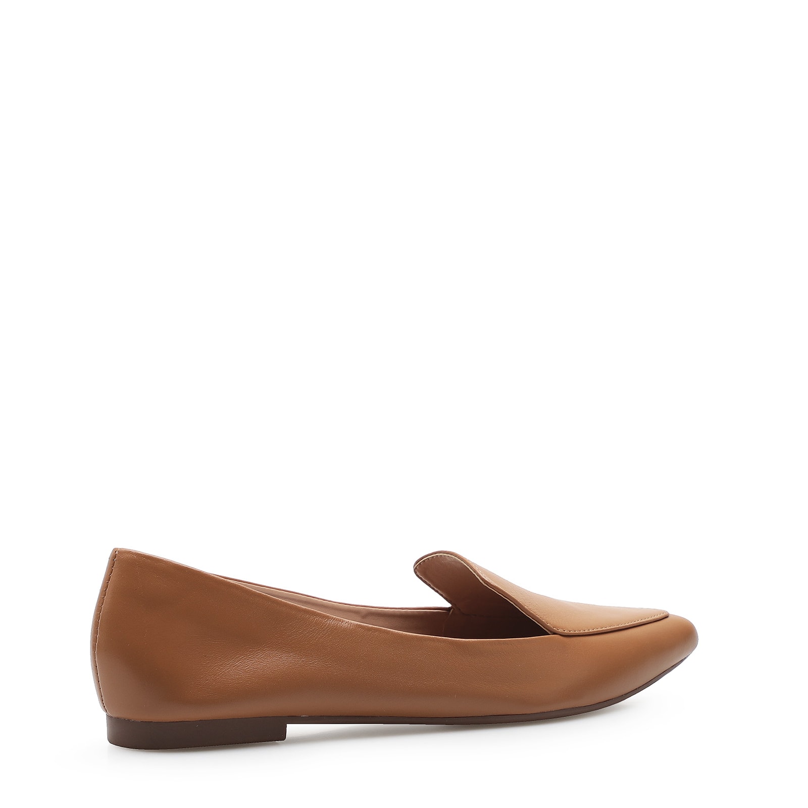 Sapatilha Slipper Couro Caramelo