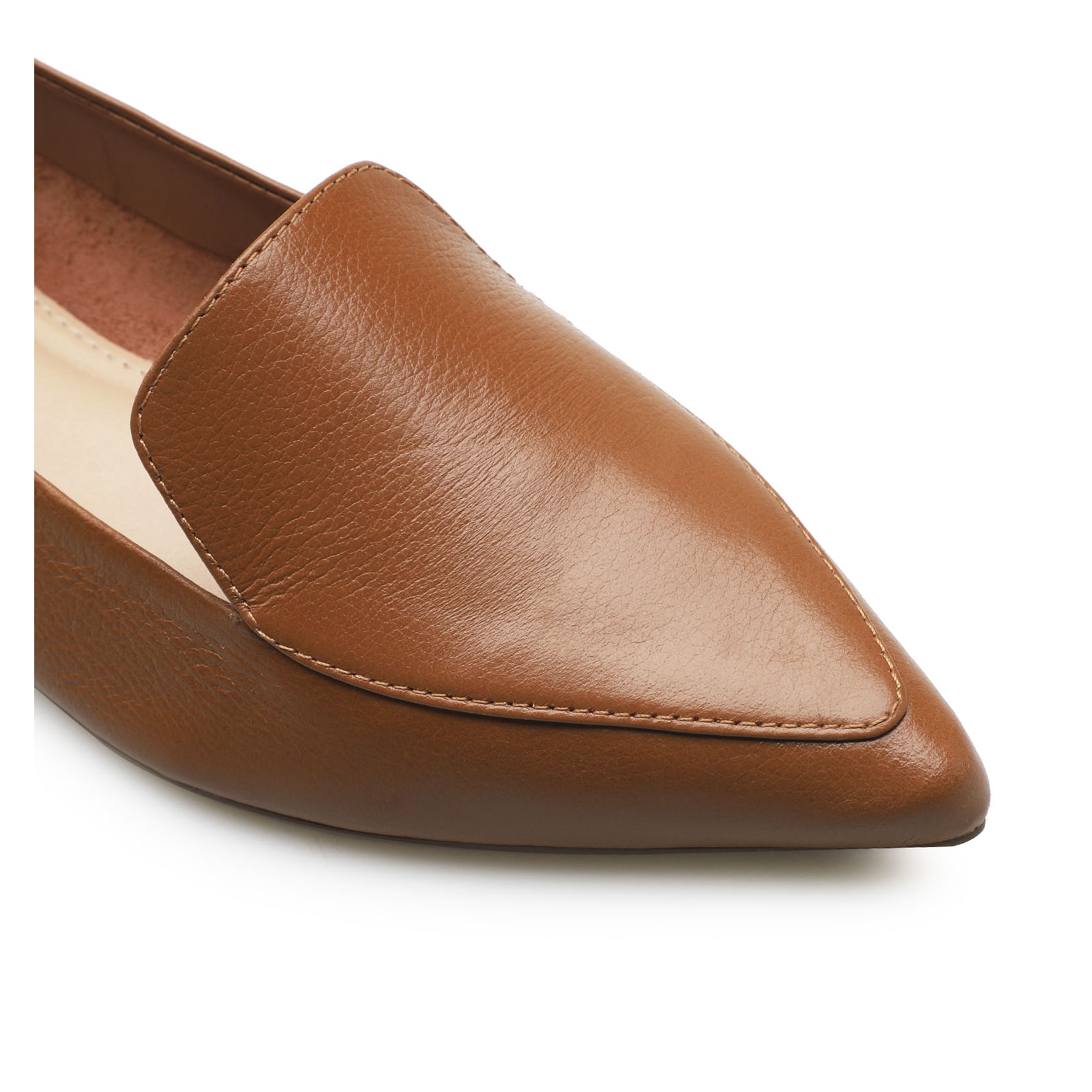 Sapatilha Slipper Couro Marrom
