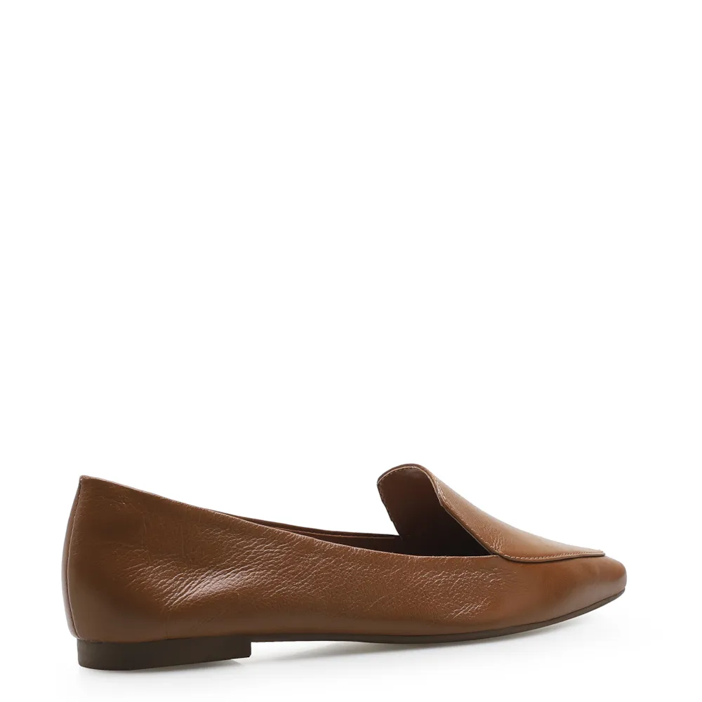Sapatilha Slipper Couro Marrom - imagem 3