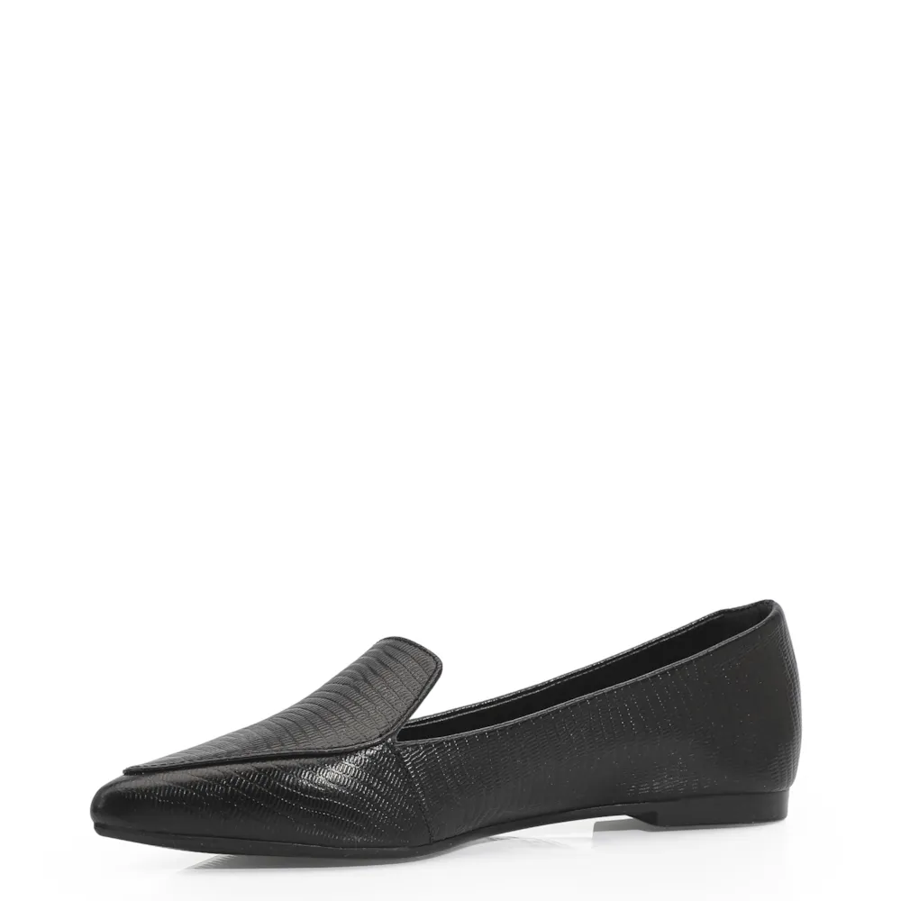 Sapatilha Slipper Couro New Lezard Preto - imagem 4