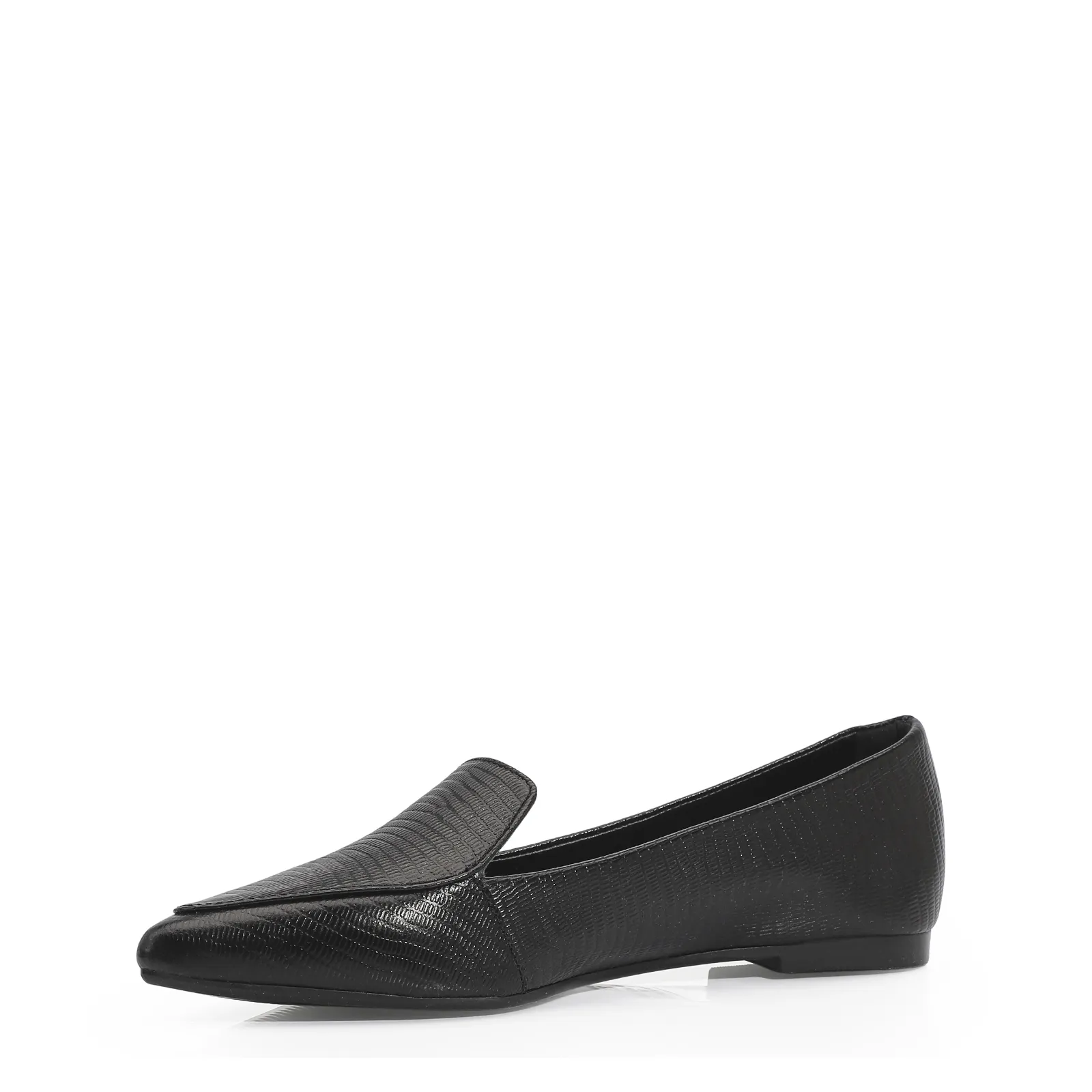 Sapatilha Slipper Couro New Lezard Preto