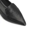 Sapatilha Slipper Couro New Lezard Preto - imagem 6