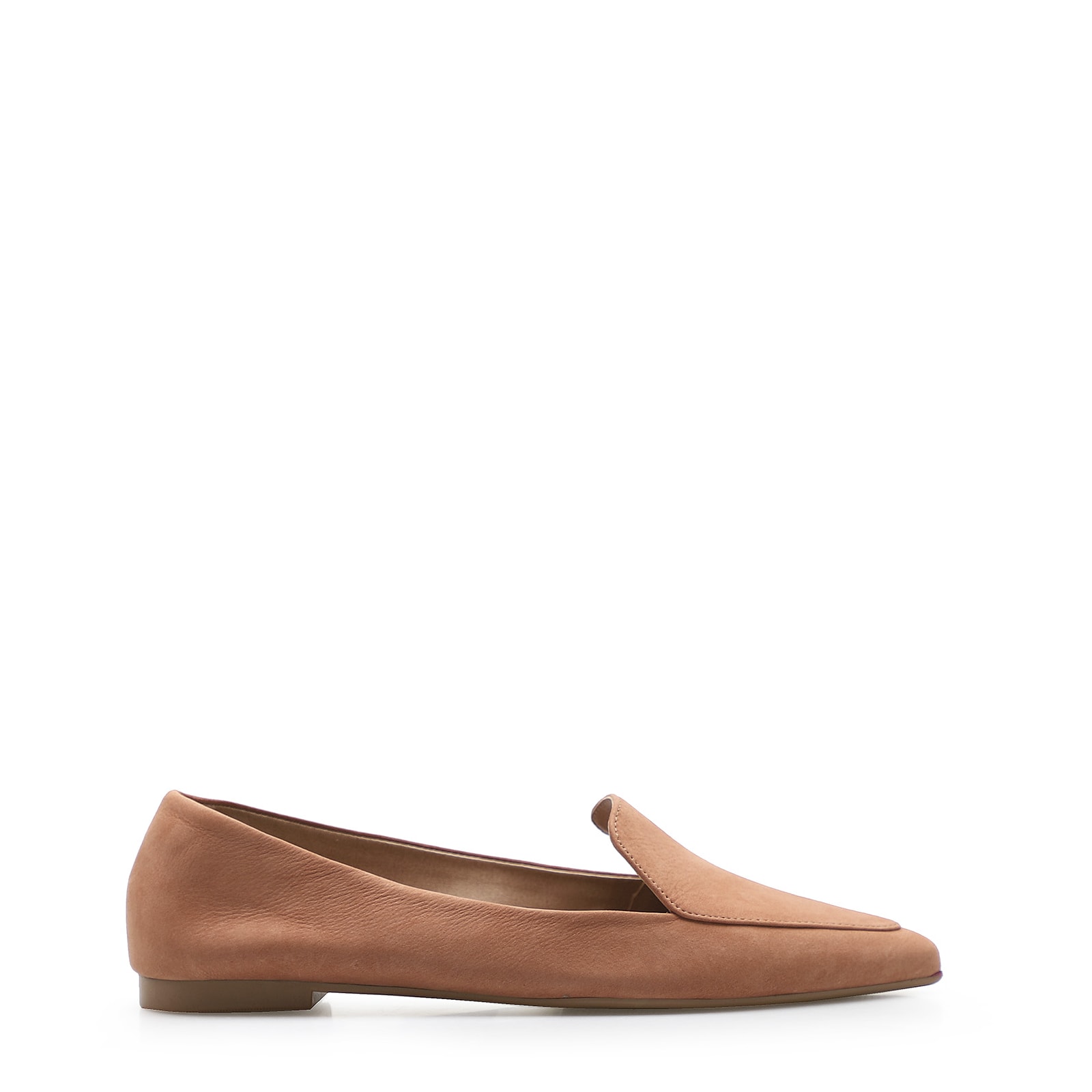 Sapatilha Slipper Couro Nobuck Pêssego