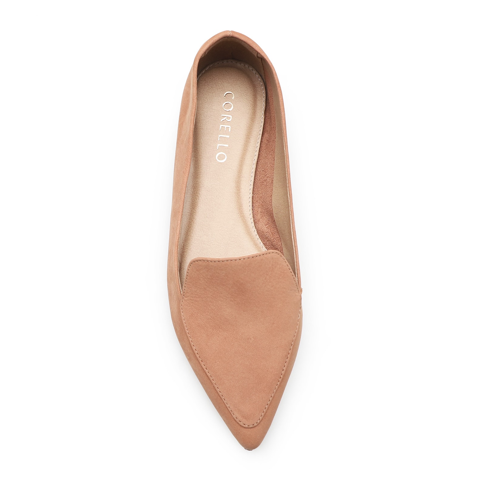 Sapatilha Slipper Couro Nobuck Pêssego
