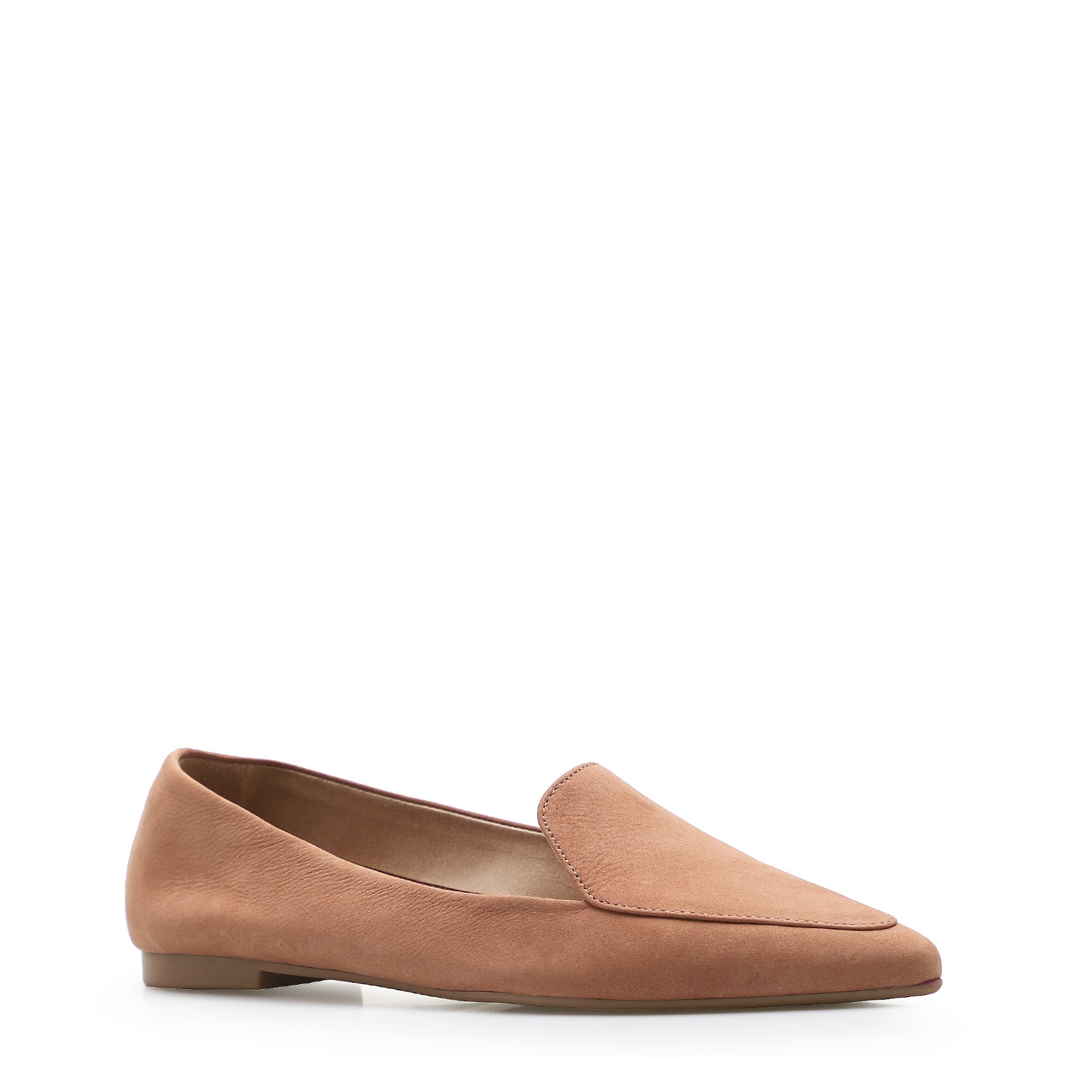 Sapatilha Slipper Couro Nobuck Pêssego