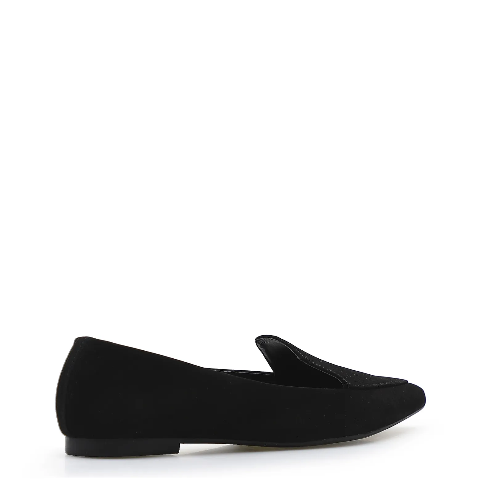 Sapatilha Slipper Couro Nobuck Preto
