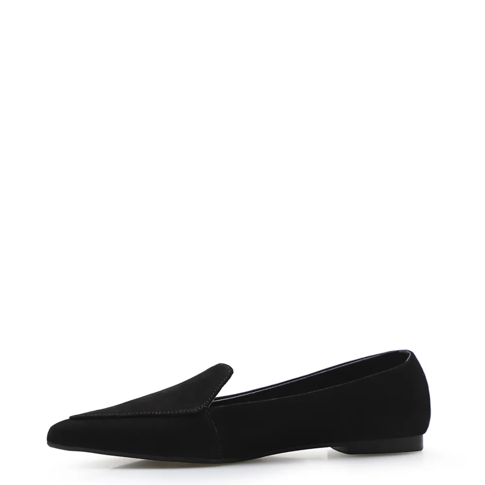 Sapatilha Slipper Couro Nobuck Preto - imagem 5