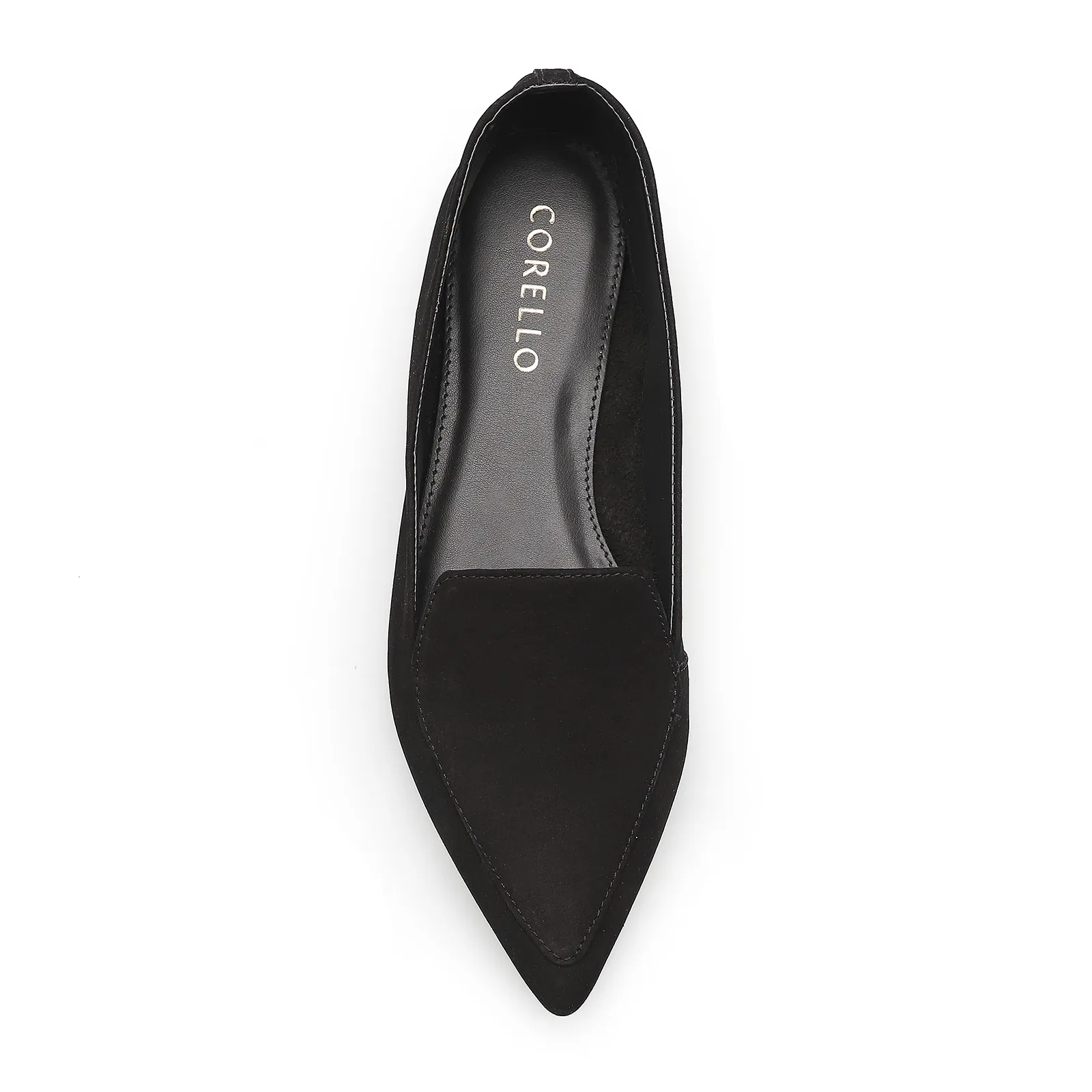 Sapatilha Slipper Couro Nobuck Preto