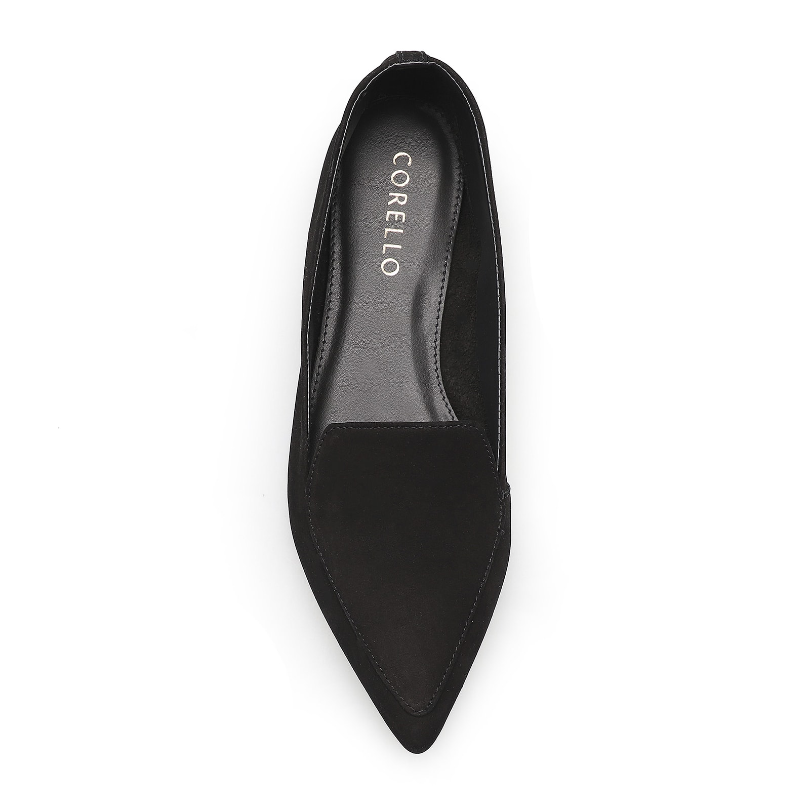 Sapatilha Slipper Couro Nobuck Preto